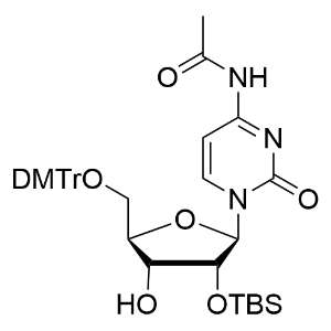 5'-O-[双(4-甲氧基苯基)苯基甲基]-2'-O-[(叔丁基)二甲基硅基]-N-(2-甲基-1-氧代丙基)鸟苷  ?