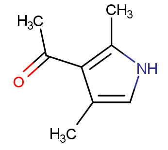 2,4-二甲基-3-乙酰基吡咯，3-乙酰基-2,4-二甲基吡咯，1-(2,4-二甲基-1H-吡咯-3-基)乙-1-酮，2386-25-6