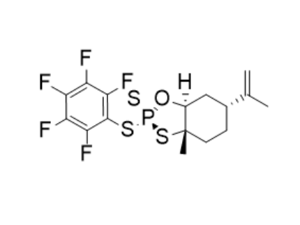(2S,3aS,6R,7aS)-3a-甲基-2-((全氟苯基)硫代)-6-(丙-1-烯-2-基)六氢苯并[d][1,3,2]草硫磷2-硫化物