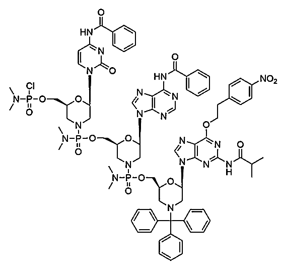 PMO-CAG trimer phosphoramidochloridate