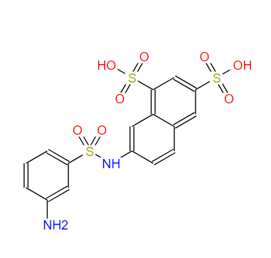 143683-20-9；7-[[（3-氨基苯基）磺酰基]氨基]-1,3-萘二磺酸