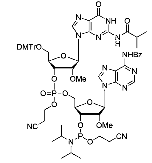 [5'-O-DMTr-2'-OMe-G(iBu)](pCyEt)[2'-OMe-A(Bz)-3'-CE-Phosphoramidite]