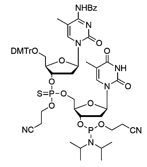 [5'-O-DMTr-5-Me-2'-dC(Bz)](P-thio-pCyEt)[2'-dT-3'-CE-Phosphoramidite]