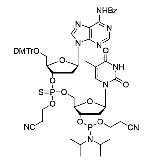 [5'-O-DMTr-2'-dA(Bz)](P-thio-pCyEt)[2'-dT-3'-CE-Phosphoramidite]
