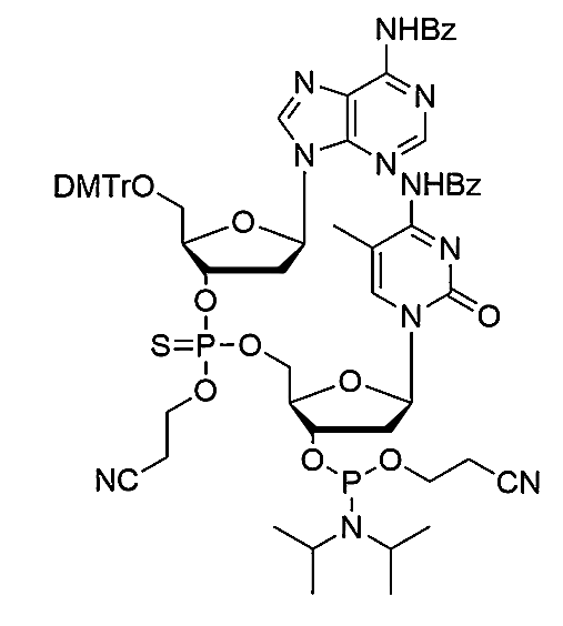[5'-O-DMTr-2'-dA(Bz)](P-thio-pCyEt)[5-Me-2'-dC(Bz)-3'-CE-Phosphoramidite]