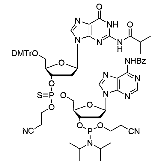 [5'-O-DMTr-2'-dG(iBu)](P-thio-pCyEt)[2'-dA(Bz)-3'-CE-Phosphoramidite]