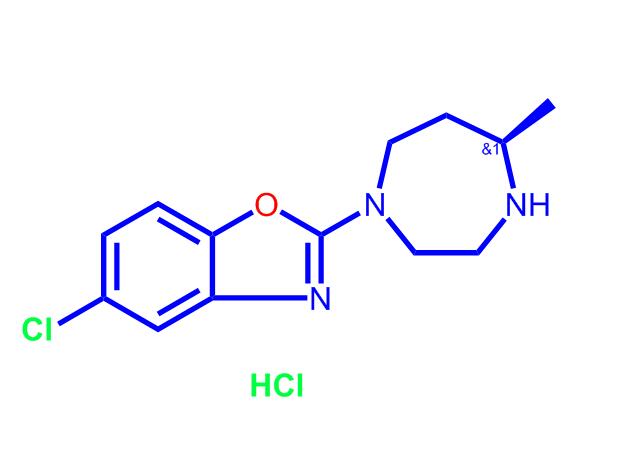 5-氯-2-((R)-5-甲基-[1,4]二氮杂环庚-1-基)苯并恶唑盐酸盐1266664-66-7