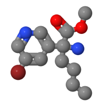 2-氨基-2-(5-溴吡啶-3-基)己酸甲酯；856886-54-9