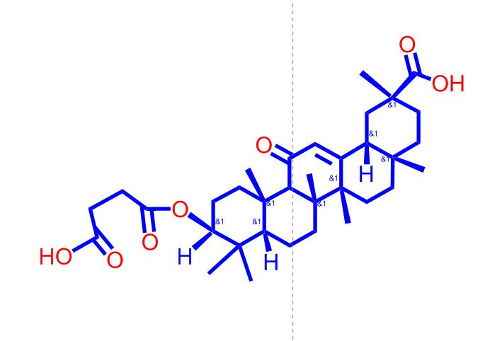3-(3-羧基-1-氧代丙氧基)-11-氧代齐墩果-12-烯-29-甲酸 甘草次酸5697-56-3