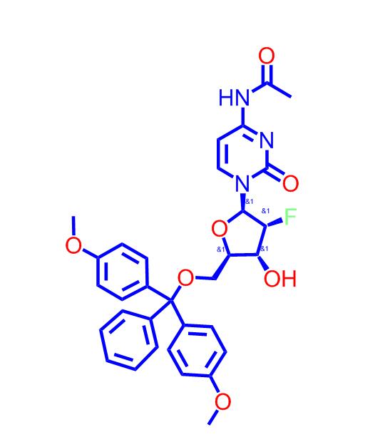 N-乙酰基-5'-O-[双(4-甲氧基苯基)苯基甲基]-2'-脱氧-2'-氟胞苷159414-98-9