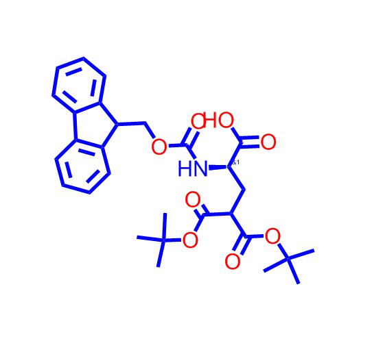 (S)-2-((((9H-芴-9-基)甲氧基)羰基)氨基)-5-(叔丁氧基)-4-(叔丁氧基羰基)-5-氧代戊酸111662-64-7