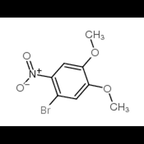 4-溴-5-硝基藜芦醚,1-Bromo-4,5-dimethoxy-2-nitrobenzene,1-bromo-4,5-dimethoxy-2-nitrobenzene