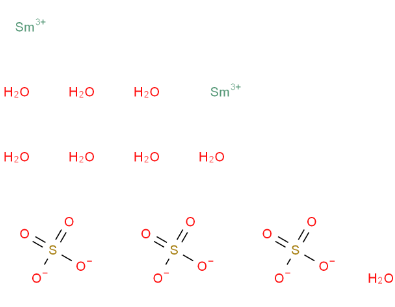 硫酸钐；Samarium(III) sulfate octahydrate；13465-58-2；外观：白色至淡黄色固体，溶于水，有潮解性，密闭保存。可提供大包装，按需分装！
