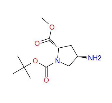 (2S,4R)-1-(叔丁氧基羰基)-4-氨基吡咯烷-2-羧酸甲酯 121148-00-3