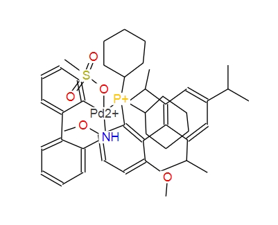 1470372-59-8；甲烷磺酸(2-二环己基膦)-3,6-二甲氧基-2',4',6'-三异丙基-1,1'-联苯)(2'-氨基-1,1'-联苯-2-基)钯(II)