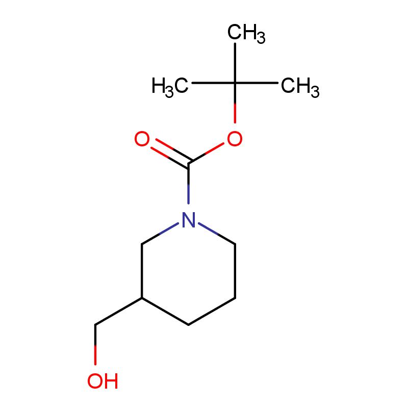 140695-85-8 (R)-(-)-1-Boc-3-(羟甲基)哌啶 结构式图片