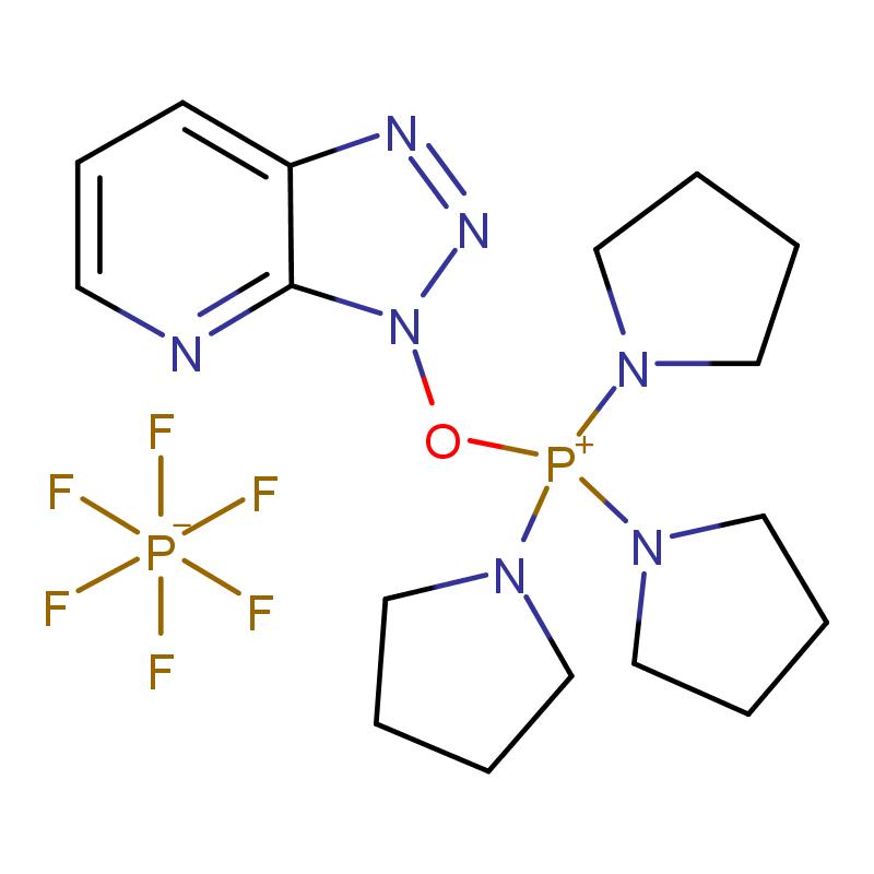 156311-83-0 (7-氮杂苯并三唑-1-氧)三吡咯磷六氟磷酸盐 结构式图片