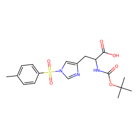 aladdin 阿拉丁 B116700 N-叔丁氧羰基-N(咪唑)-(4-甲基苯磺酰基)-L-组氨酸 35899-43-5 98%