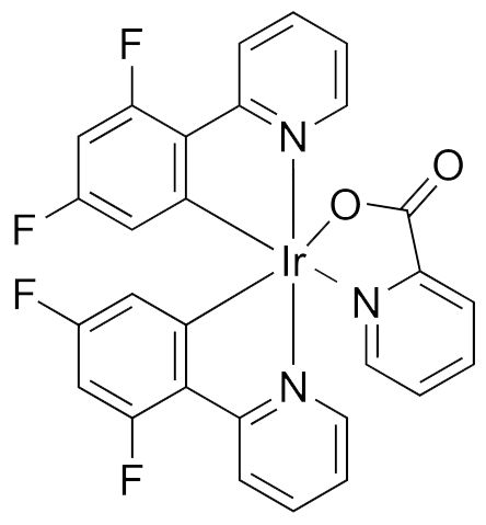 aladdin 阿拉丁 B121602 双(4,6-二氟苯基吡啶-N,C2)吡啶甲酰合铱 376367-93-0 97%
