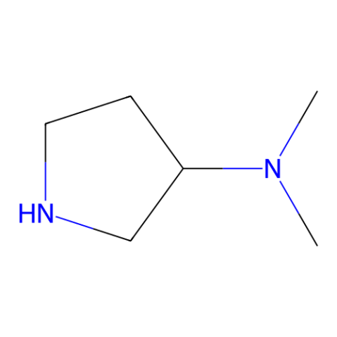 aladdin 阿拉丁 D124657 (3S)-(-)-3-(二甲氨基)吡咯烷 132883-44-4 ≥97.0%(GC)