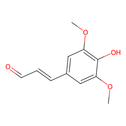 aladdin 阿拉丁 I170272 反式-3,5-二甲氧-4-羟基肉桂醛 4206-58-0 98%