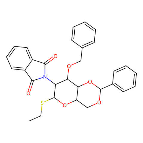 aladdin 阿拉丁 E419538 乙基 3-O-苄基-4,6-O-亚苄基-2-邻苯二甲酰亚胺-2-脱氧-1-硫代-β-D-吡喃葡萄糖苷 129519-27-3 ≥98%