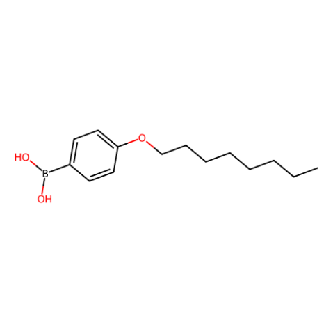 aladdin 阿拉丁 N138107 4-n-辛氧基苯硼酸 (含不同量的酸酐) 121554-09-4 ≥97%