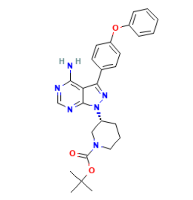 aladdin 阿拉丁 R586165 (R)-3-(4-氨基-3-(4-苯氧基苯基)-1H-吡唑并[3,4-d]嘧啶-1-基)哌啶-1-甲酸叔丁酯 1022150-11-3 97%