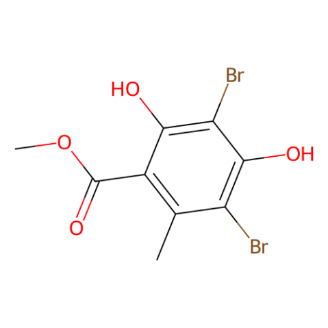 aladdin 阿拉丁 M332437 3,5-二溴-2,4-二羟基-6-甲基苯甲酸甲酯 715-33-3 99%