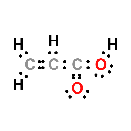 c3h4o2 lewis structure