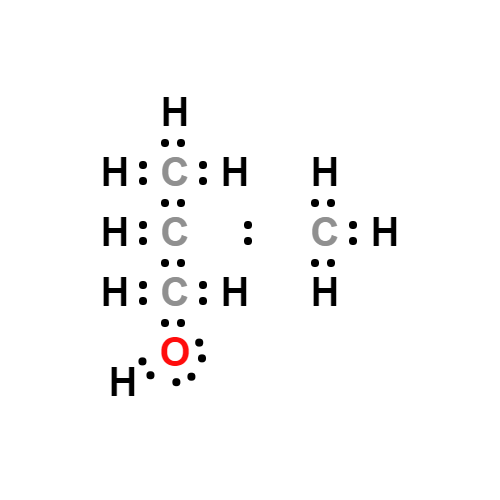 c4h10o lewis structure