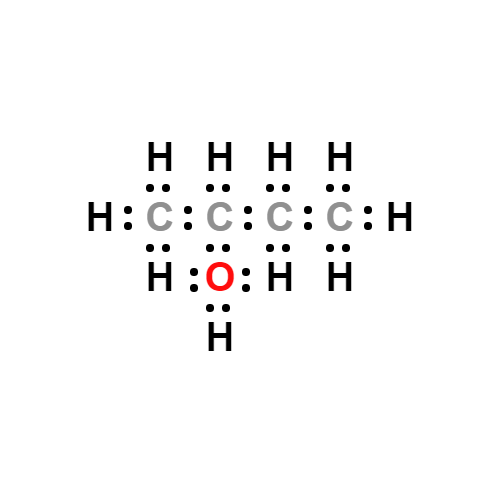 c4h10o_2.0 lewis structure