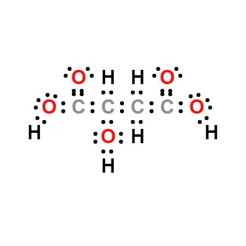 c4h6o5 lewis structure